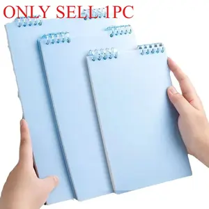 A5 60 Sheets/120 Pages Up A5 Morandi Coil Notebooks Loose-leaf  with Lines Pages for Students Stationery School Office Supplies