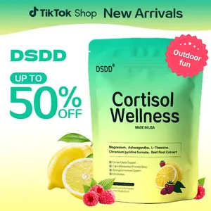 DSDD Supercalming Powder Mix with Magnesium Ashwagandha Vitamin C D3 & L Theanine Supports Cortisol Balance Sugar Free Glass Skin Supplement Nutrition