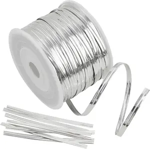 Metallic Twist Ties 100 Yards Bread Candy Coffee Bag Ties  Garden Twist Ties for Parties Decorative Ties Cake Present Art Craft