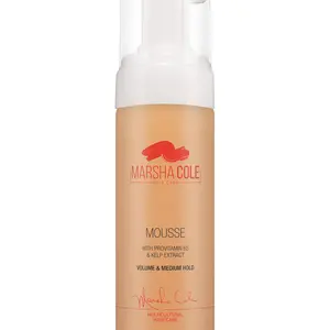 Mousse- with provitamin B5 & kelp extract. Create volume and medium hold without leaving your hair crunchy, Great for curly hair to define your curls. blow-dry or scrunch.