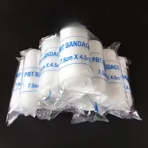 10 Pack Elastic Bandages Stretchy Individually Wrapped, Ideal for Finger Wrist Leg Fixation First Aid Kit Accessories, Finger Bandage Tape