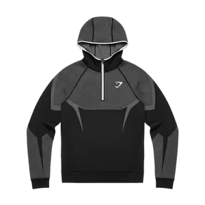 Gymshark Onyx 5.0 Seamless Hoodie Grey