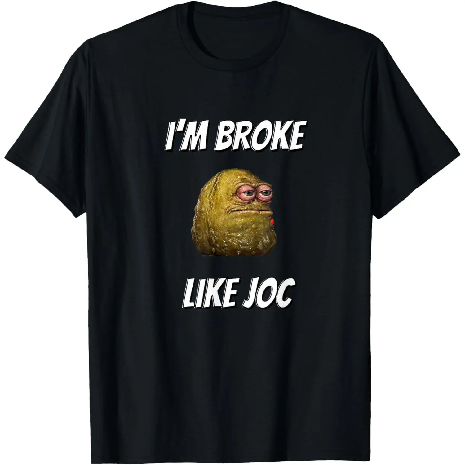 Women's 100% Cotton Short-Sleeve Vintage Distressed Casual Streetwear "I’m Broke Like JOC" Funny T-Shirt