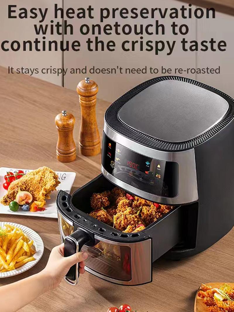 Air Fryer, 6 Qt Air Fryer, Air Fryer Oven With 9 Cooking Functions, Shake Reminder, Powerful 900W Electric Hot Air Fryer Oil-Free Cooker, Dishwasher Safe Nonstick Pan Air Fryer, 6 Qt Air Fryer, Air Fryer Oven With 9 Cooking Functions, Shake Reminder, Powerful 900W Electric Hot Air Fryer Oil-Free Cooker, Dishwasher Safe Nonstick Pan