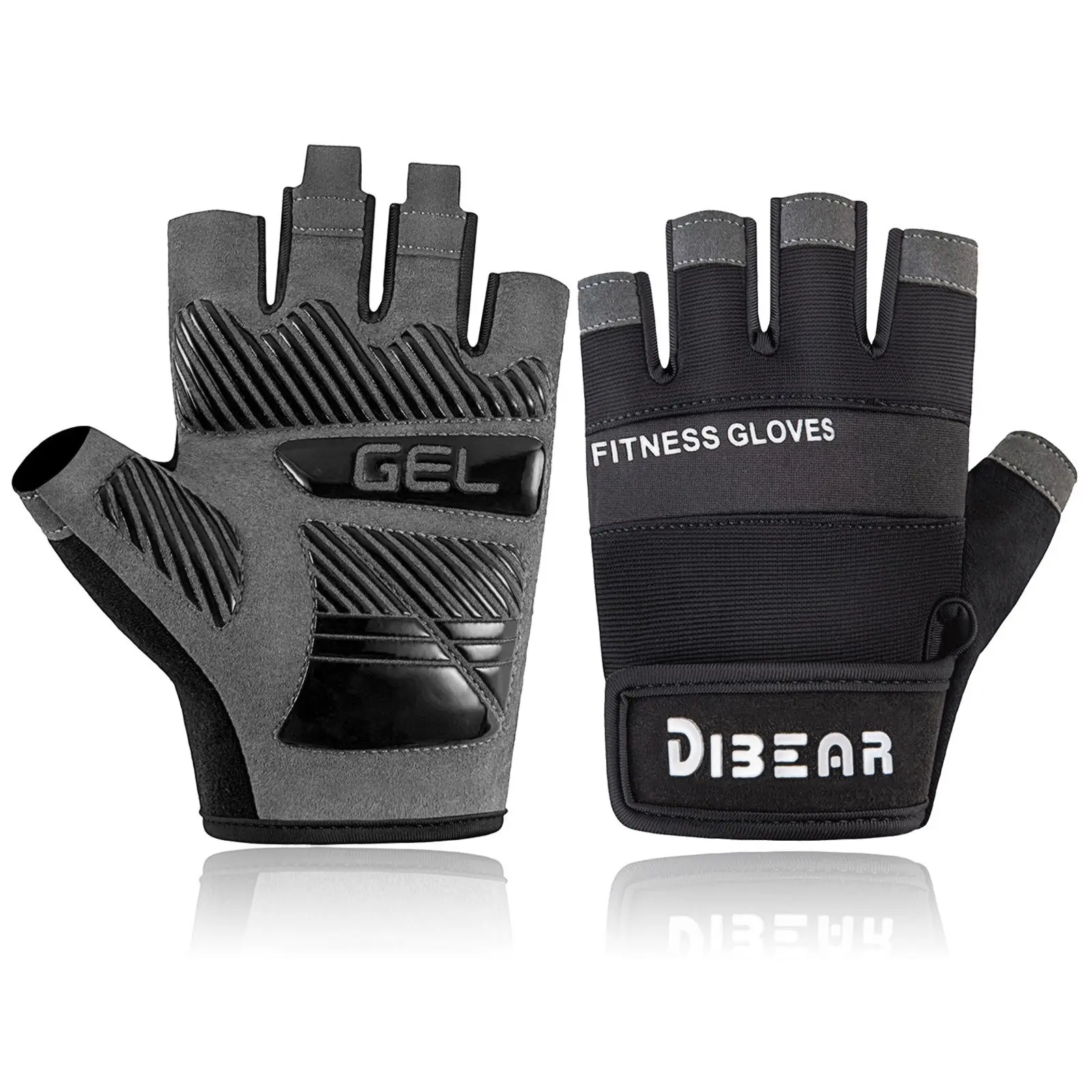 Silicone Non-slip Sports Gloves, 1 Pair Breathable Half Finger Gloves, Fitness Gloves for Cycling, Dumbbell Training, Outdoor Camping, Fitness Accessories, Athletic Accessory