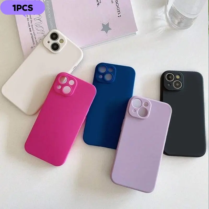 For Apple Iphone 16E 16e Iphone16e Liquid Silicone Smartphone Phone Case for IPHONE SE 4 SE4 Lens Protection Shockproof Protective Cover Soft Shell, Lightweight TPU Shockproof Cover, Protective Smartphone Casing, Shockproof Cellphone Casing, Accessories
