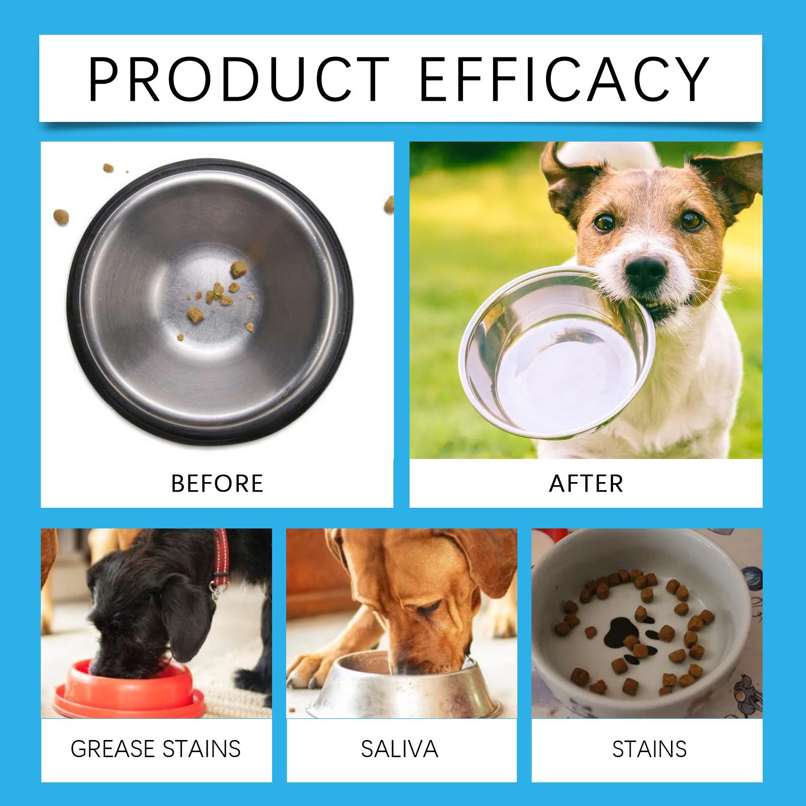 Pet Bowl Cleaner | Safe Dog Cat Dish Soap | Remove Saliva Grease & Odor | Non-Toxic Foaming Cleanser