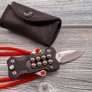 Compact tactical survival folding knife, outdoor fishing, tactical EDC, fruit knife, camping portable survival tool, men's holiday gift