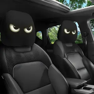 Halloween & Christmas Car Headrest Covers, Car Accessories, Universal Fit No-Fill Design, Easy Installation, Fun Vehicle Decor for Drivers & Passengers