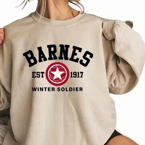 Bucky Barnes Sweatshirt, Barnes Est 1917 Shirt, The Winter Soldier Shirt, Sebastian Stan, Superhero, Fan Gifts
