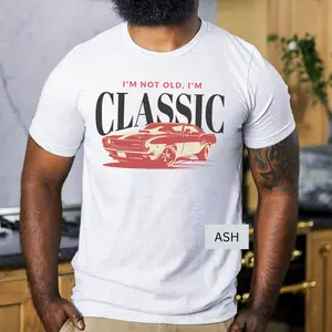 Classic Father's Day Shirt for Dad Gift for Grandpa, Vintage Car Tshirt, Funny Dad Shirt, Gift for 70th Birthday, Classic Car Lover T-Shirt