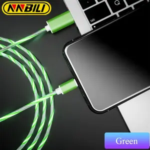 NNBILI Fast Charging Luminous USB Data Cable For Android phone Type C Xiaomi Huawei Samsung Charger Wire