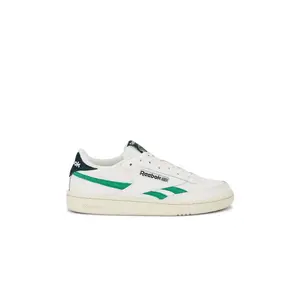 Reebok Club C Revenge Sneaker in Chalk & Upgrade Green