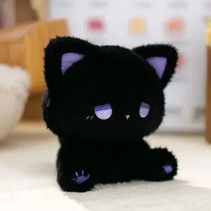 16cm Adorable & Dazed Plushie — High-Appeal Cartoon Stuffed Toy | Sitting-Pose Doll (Crane Game Style) — "Emo Kitten" Companion