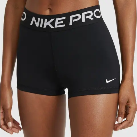 Nike Women's Pro 365 3" Black Compression Spandex Shorts (Size Large) Branded Sports & Outdoor Active Wear, Gym Fitness Shorts, Elastic Waist, Eco-Minded Fabric, Female Women in Sports Apparel for Gym Running