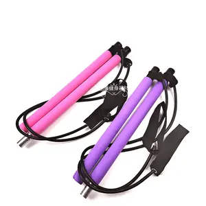 Multifunctional Pilates Rod Sports Fitness Rod Yoga Rod Tension Rope Chest Expansion Arm Rod Hip Lift Stretching Resistance Rod