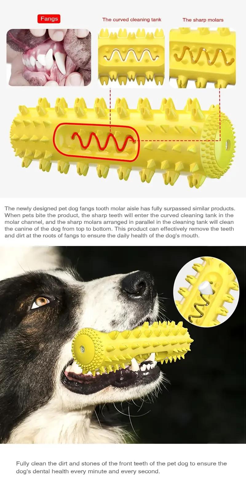3-in-1 Set Dental Chew Stick Cooling Toothbrush Toy Freezable Ice Chew Toy For Gum Massage Small Medium Breeds Outdoor Bungee 1-Pack