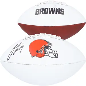 Jerry Jeudy Cleveland Browns Autographed Franklin White Panel Football - Fanatics Authentic Certified