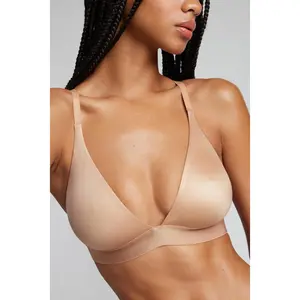 Glacé Triangle Bra in Buff