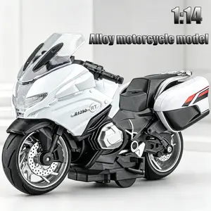1:14 Startable Simulation Alloy Locomotive Motorcycle Model Boy Decoration, Desktop Ornament, Boy's Birthday Gift, Mother's Day, Easter, Children's Day on June 1