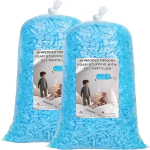 Bean Bag Filler, 10lbs Shredded Memory  Filling, Bean Bag Chair Filling Stuffing, Bean Bag Refill Insert, Punching Bag Filler, Pillow Filler Stuffing for Stuffed /Couch/ Bed/Coop