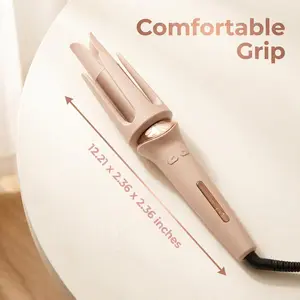 Professional Ceramic Curling Iron, 360-Degree Rotating Barrel, Adjustable Temperature for Women's Hair Styling (Beauty & Personal Care Appliance)