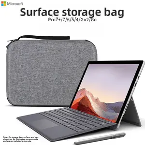Hard Shell EVA Storage Bag for Microsoft Surface Pro 7/8, 12.9 Inch Shockproof Carrying Case with Handle, Protective Sleeve for Surface Pro 4/5/6/7+/Go 2/Go Tablet & Keyboard, Portable Travel Laptop Bag