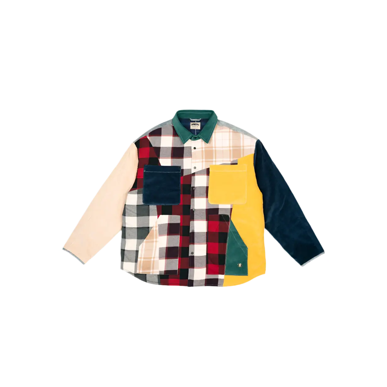 ALPHASTYLE: DUBHE PATCHWORK SHIRT