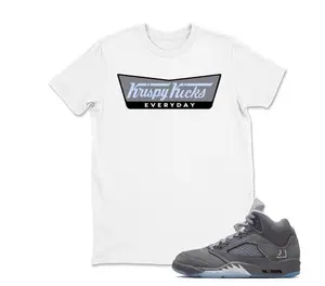 5 Wolf Grey 2026 Ice Blue Light Graphite White Icy TShirt Match Krispy Kicks, Jordan 5 Wolf Grey Matching Sneaker TShirt, Hoodie, Sweatshirt