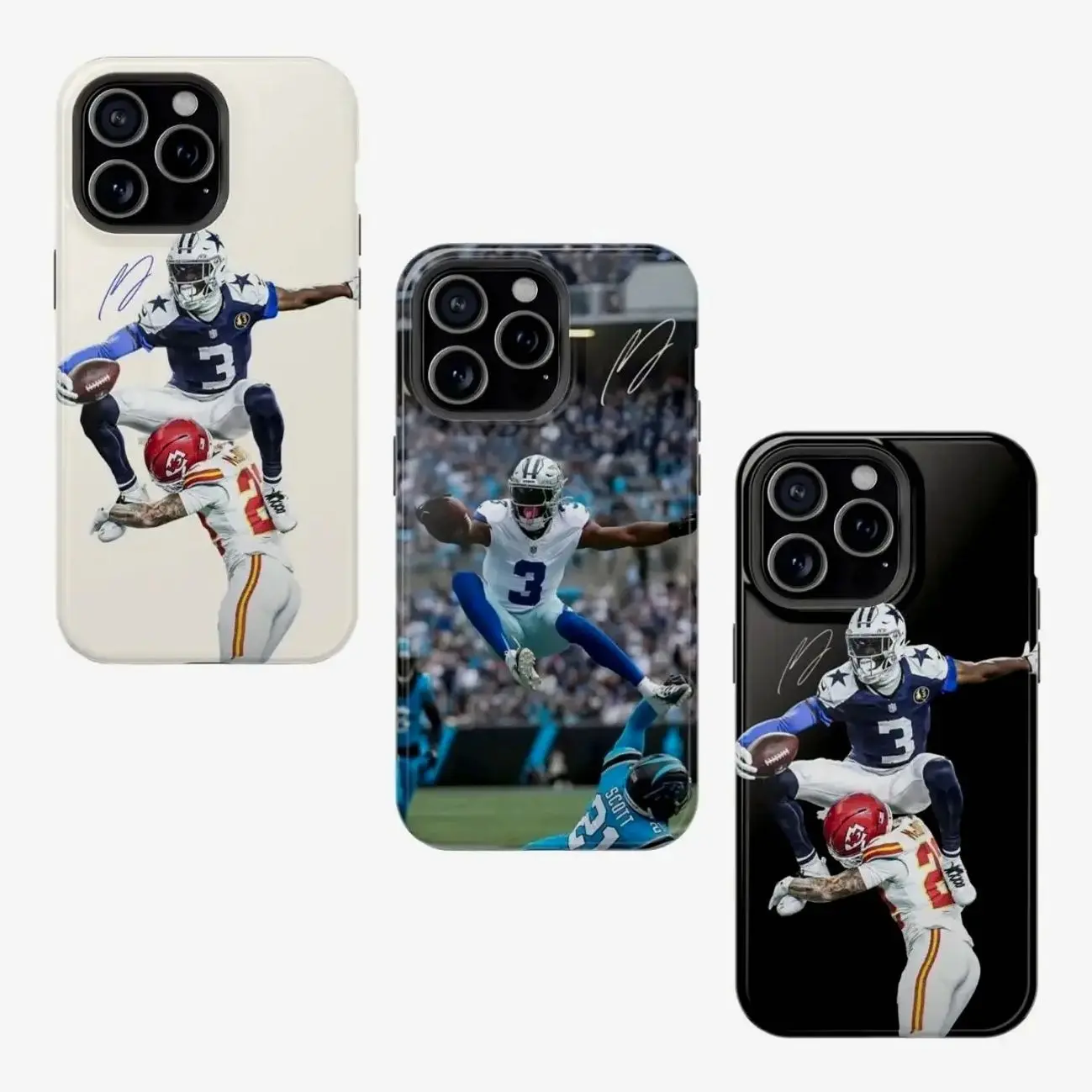 Ge0rge Pic.kens Signature Phone Case – Football Fan Shockproof Protective Cover Compatible with iPhone X, 11, 12, 13, 14, 15, 16, 17 Series & Galaxy Series