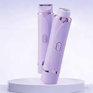 Dual Head Hair Trimmer for Women, Home Bikini Shaver, Clean No Hairs, Portable Rechargeable, Ideal for Daily Use, Cordless Hair Trimmer