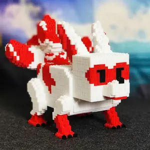 New Red Kitsune - Grow A Garden Assembly Model Building Kits - Size 48cm Grow A Garden Building Blocks Series