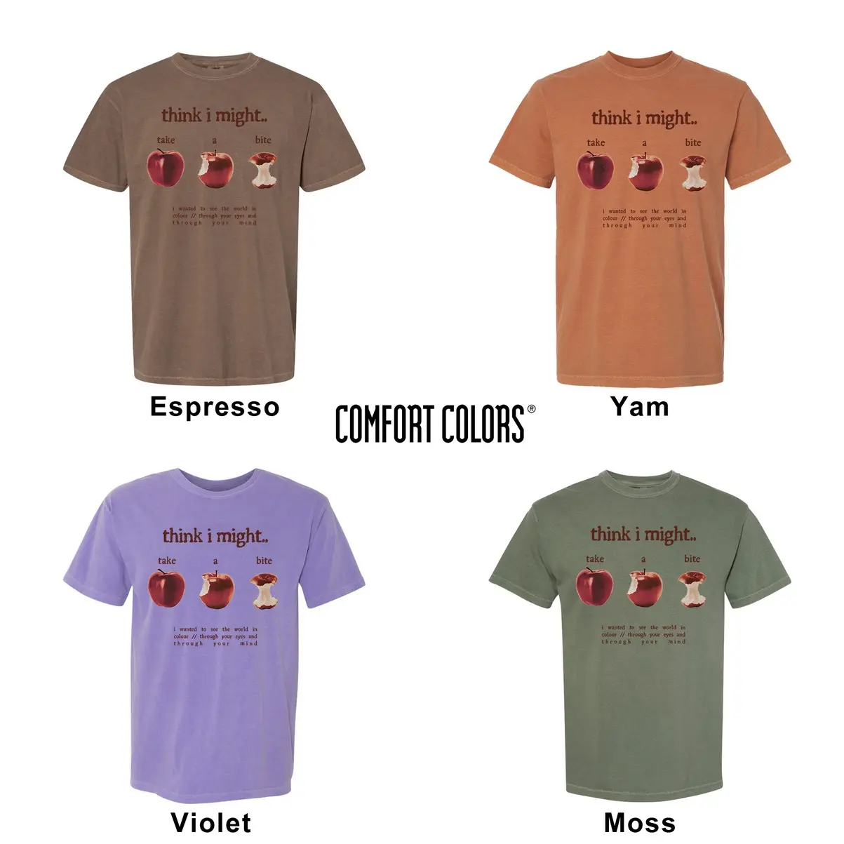 Think I Might Take A Bite Beabadoo T-shirt Premium Cotton Tee Timeless Cotton Tee Cool & Casual Shirt All-Use T-Shirt fo Essential for All