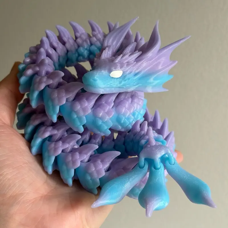 3D printed Sea Serpent articulated toy 31 inches /81 cm long
