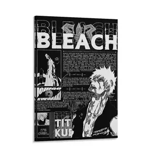 Manga Wall Ichigo Kurosaki Manga Poster Must-Have for Bleach Enthusiasts Art