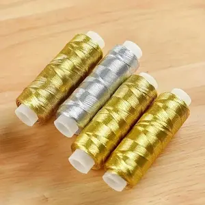 Luxurious Thread, 200 Yards Sparkling Embroidery Floss, Ideal for DIY Sewing & Crafting, Perfect for Christmas/birthday/gifts