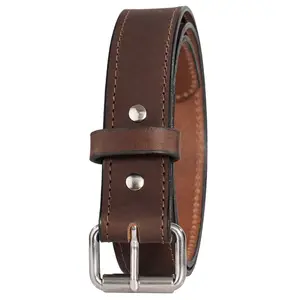 Water Buffalo Leather Belt (Sewn), 1.5" wide