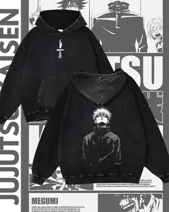 Gojo Satoru Anime Hoodie, 2 sided Jujutsu Kaisen Streetwear