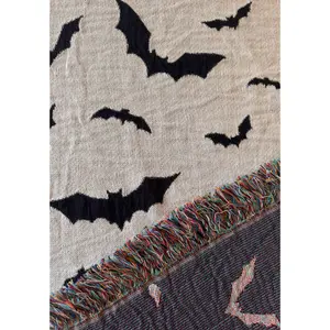 Bat Woven Blanket