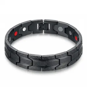 Nandudu Men's Copper Bracelet with 3500 Gauss Magnetic Bangle for Arthritis Relief Health Jewelry Adjustable Design Gift Medical Fitness Tracker Accessory