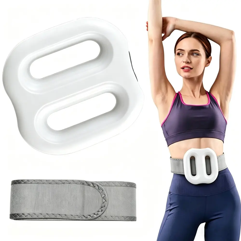 Cordless Full-Body Massager Ring, Usb Rechargeable Massagers, Includes Adjustable Belt, 5 Speed Settings, 3 Intensity Levels, Tone Muscles and Relieve Neck and Shoulder Tension, Ideal for Waist, Neck, Legs, Perfect for Gym, Office, or Home Use