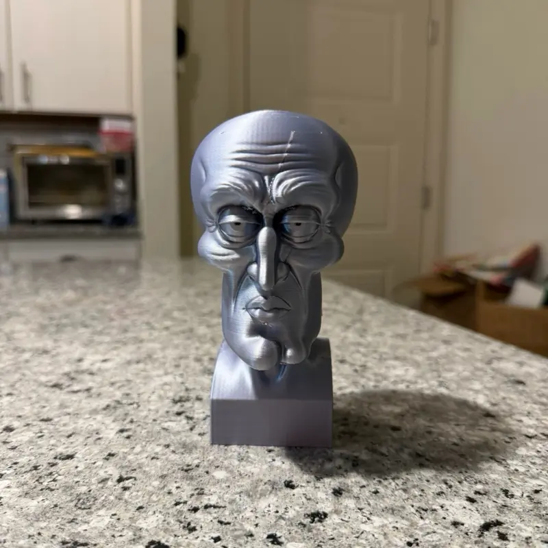 Handsome Squidward statue