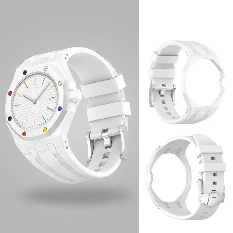 Fashionable, exquisite, high-quality appearance level, luminous, waterproof quartz expression couple watch, silicone strap wristwatch