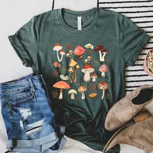 Aesthetic Mushroom T Shirt Hoodie Sweater, Magic Sweatshirt, Botanical Tee, Cottagecore Nature Lover