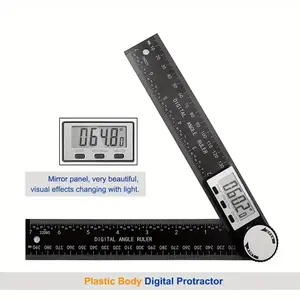 2 in 1 Angle Finder Ruler with 7 Inch/200mm Angle Measuring Tool for Woodworking/Carpenter/Construction/DIY Measurement