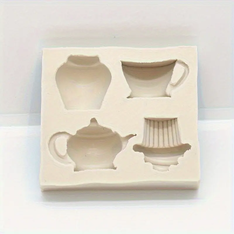 2pcs Versatile Silicone Teapot Mold for Baking & Crafts -, Reusable & Non-Stick for Chocolates, Fondant, Soaps & More, Silicone Molds