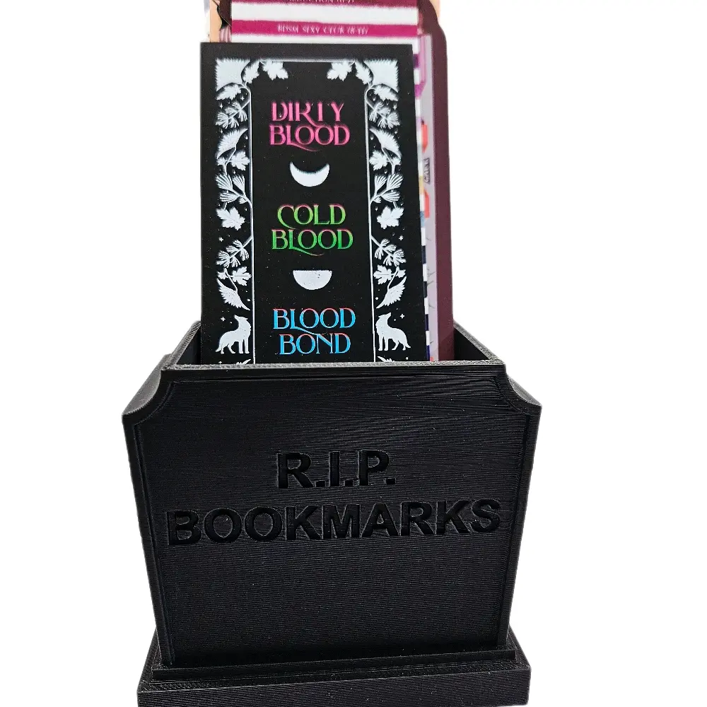 Tombstone Bookmark Display Gothic Book Display - Compact Organizer - Ideal Gift for Book Lovers with Stylish Design BNC3D durable 3d-printed material Bookshelf