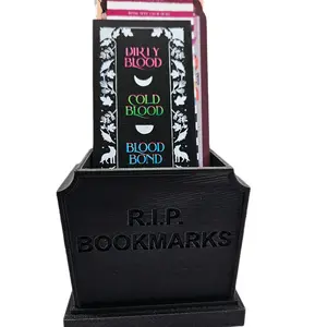 Tombstone Bookmark Display Gothic Book Display - Compact Organizer - Ideal Gift for Book Lovers with Stylish Design BNC3D durable 3d-printed material Bookshelf