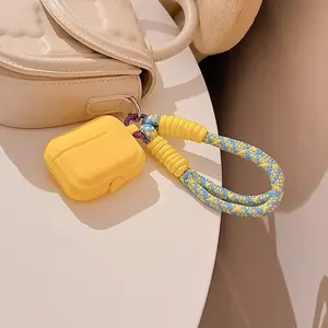 Dopamine Color Matching Lanyard AirPods Case 1/24 Silicone Earphone Case AirPods Pro 3 Compatible