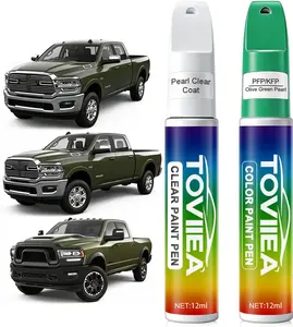 Olive Green Pearl(PFP/KFP) Touch Up Paint Compatible with Dodge Ram,In Car Scratch Remover Pen,Car Paint Scratch Repair Kit for Scratches,Chips & Nicks,PCS SET